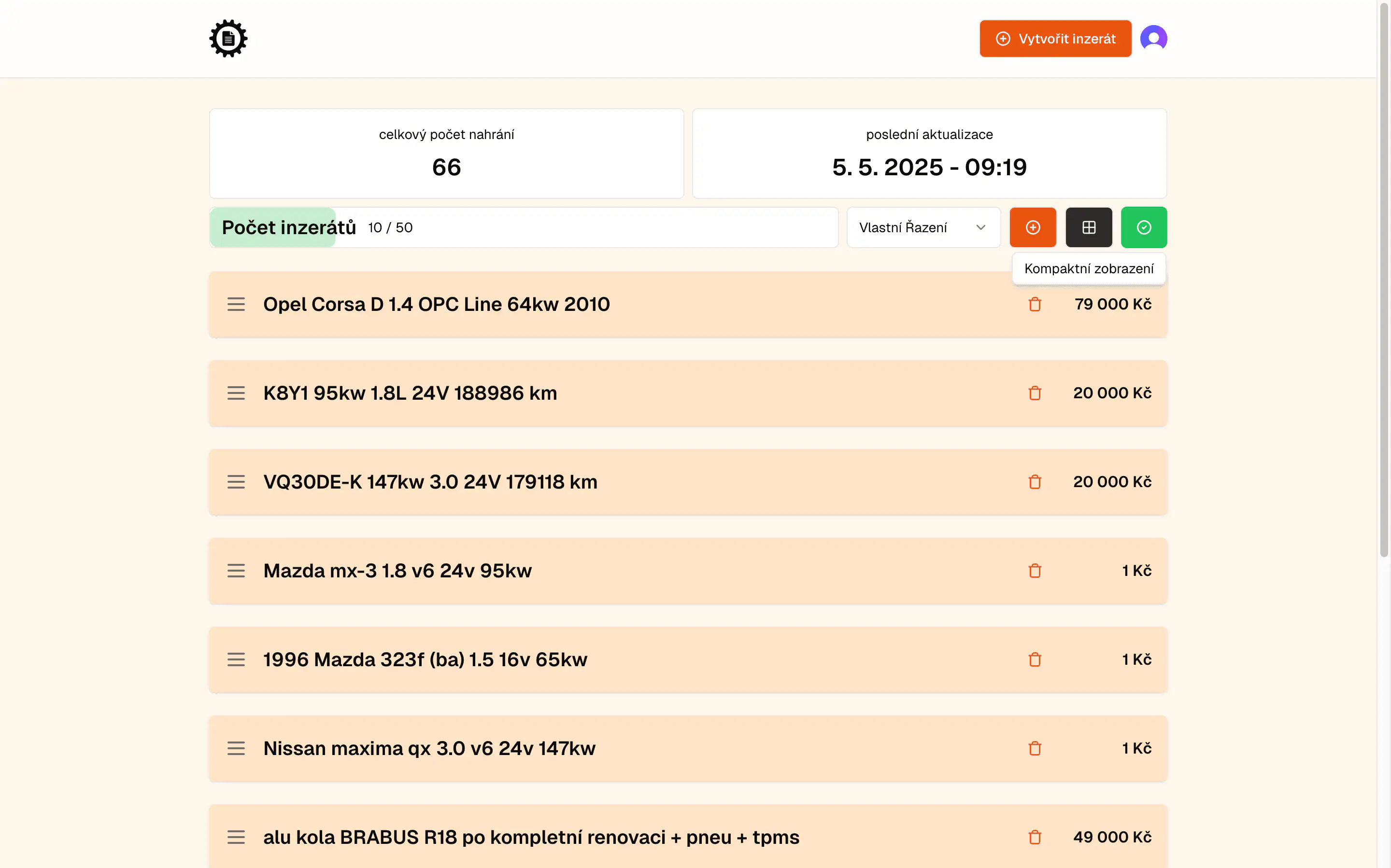 EasyMarket showcase screenshot