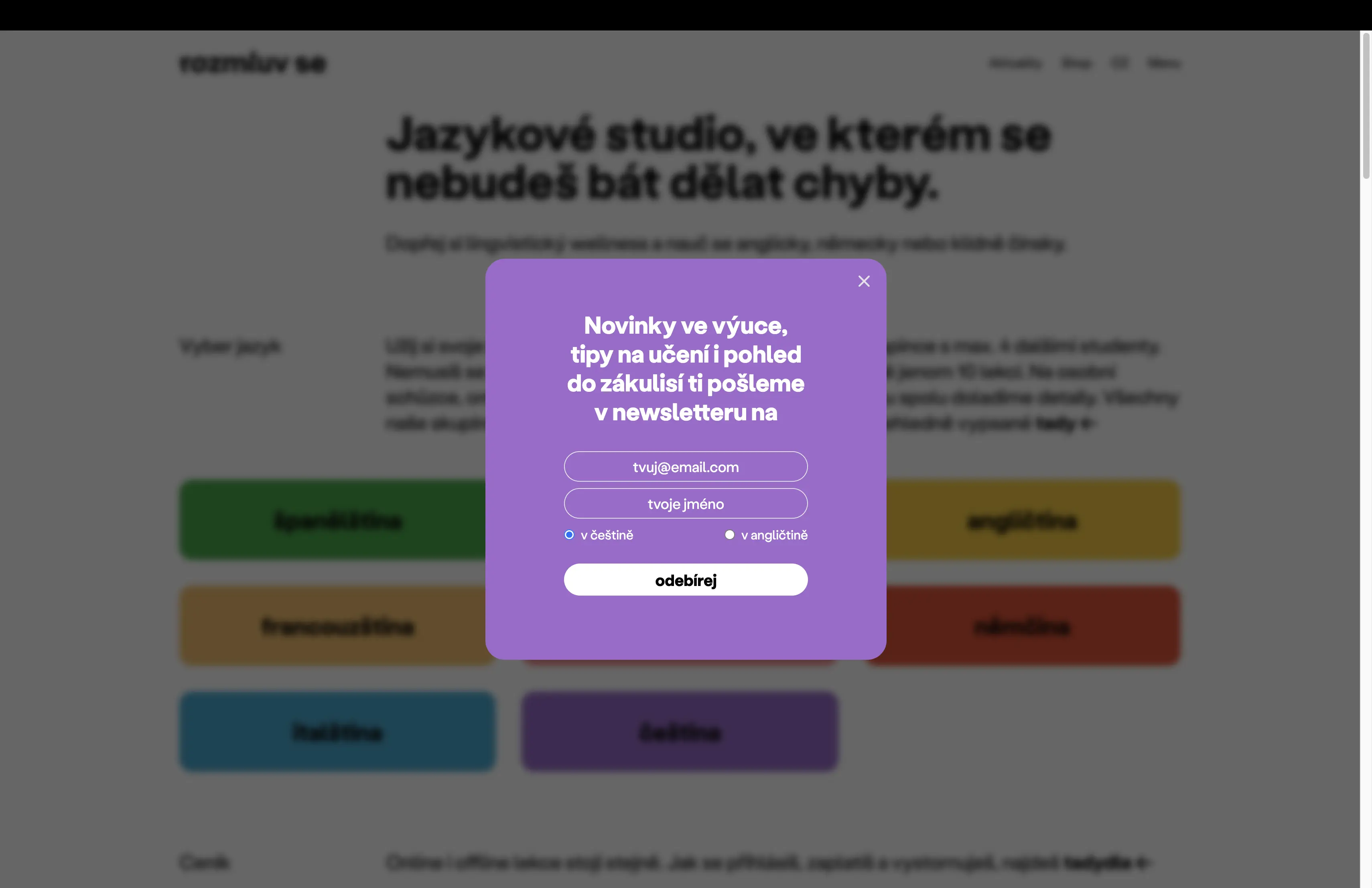 Rozmluv se showcase screenshot